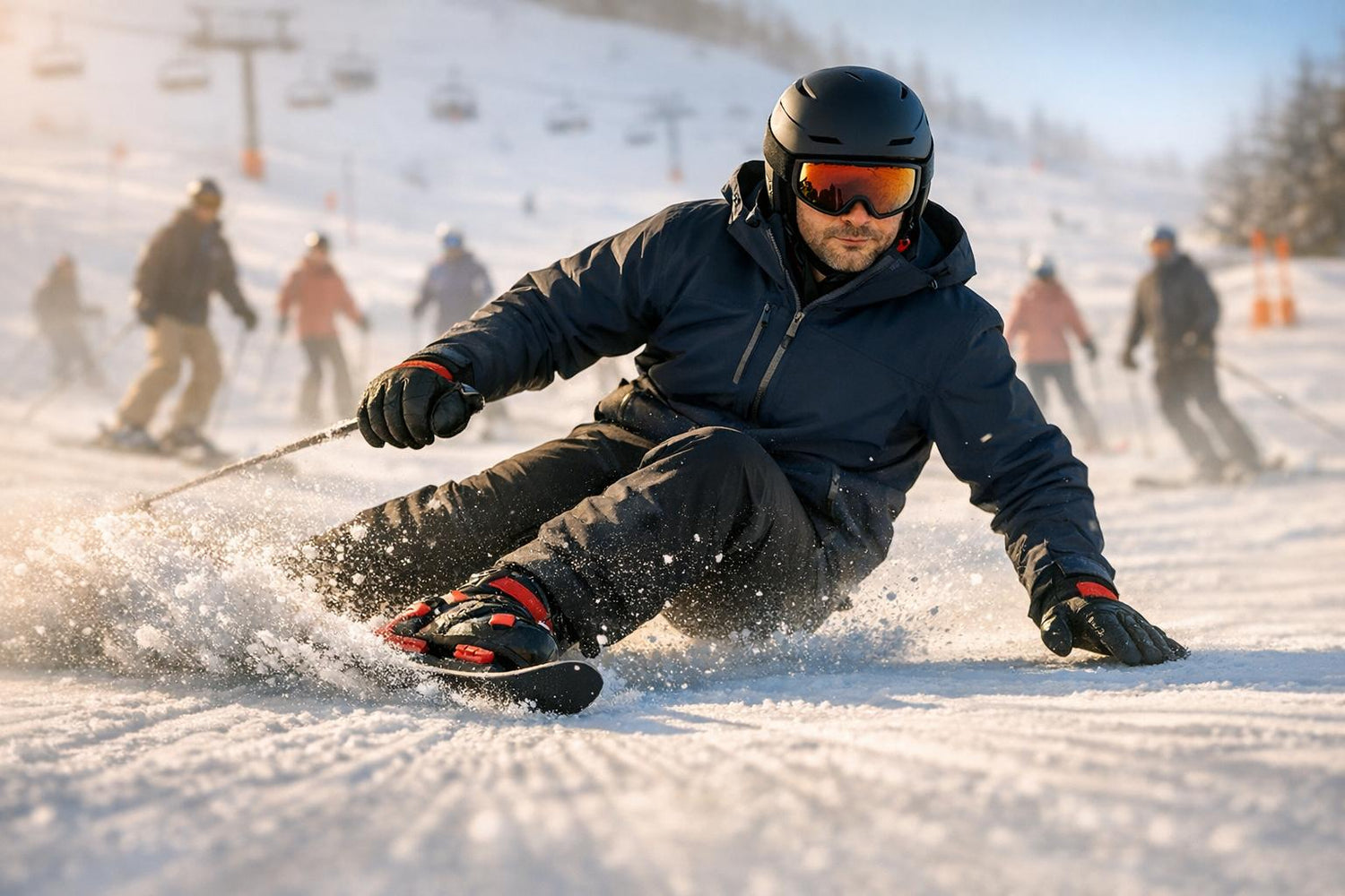 Why Skiskates Work Well on Crowded Slopes