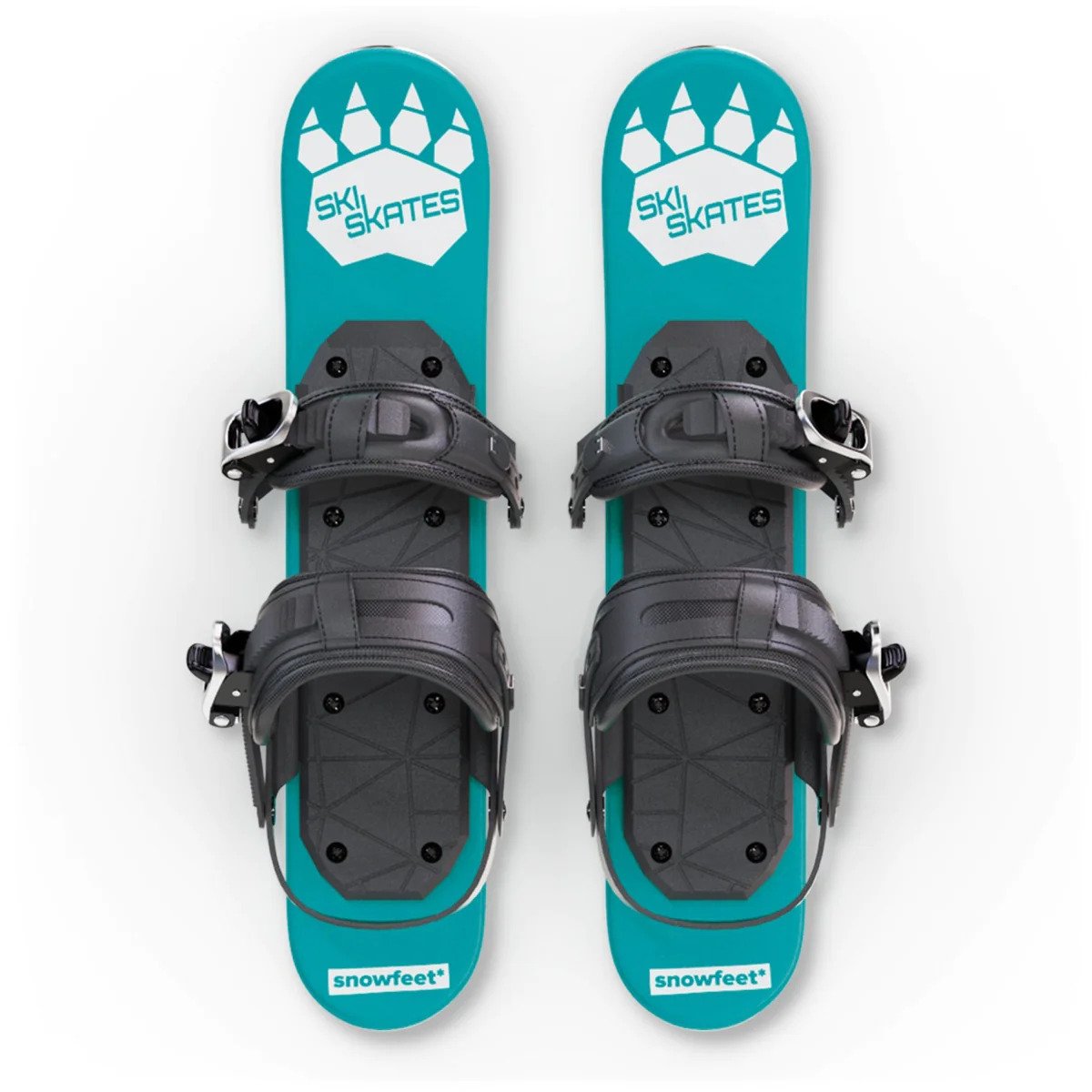 skiskates mini ski skates for snow snowskates short skis ski skates snowfeet miniski shortski skating ski for ski boots and for snowboard boots