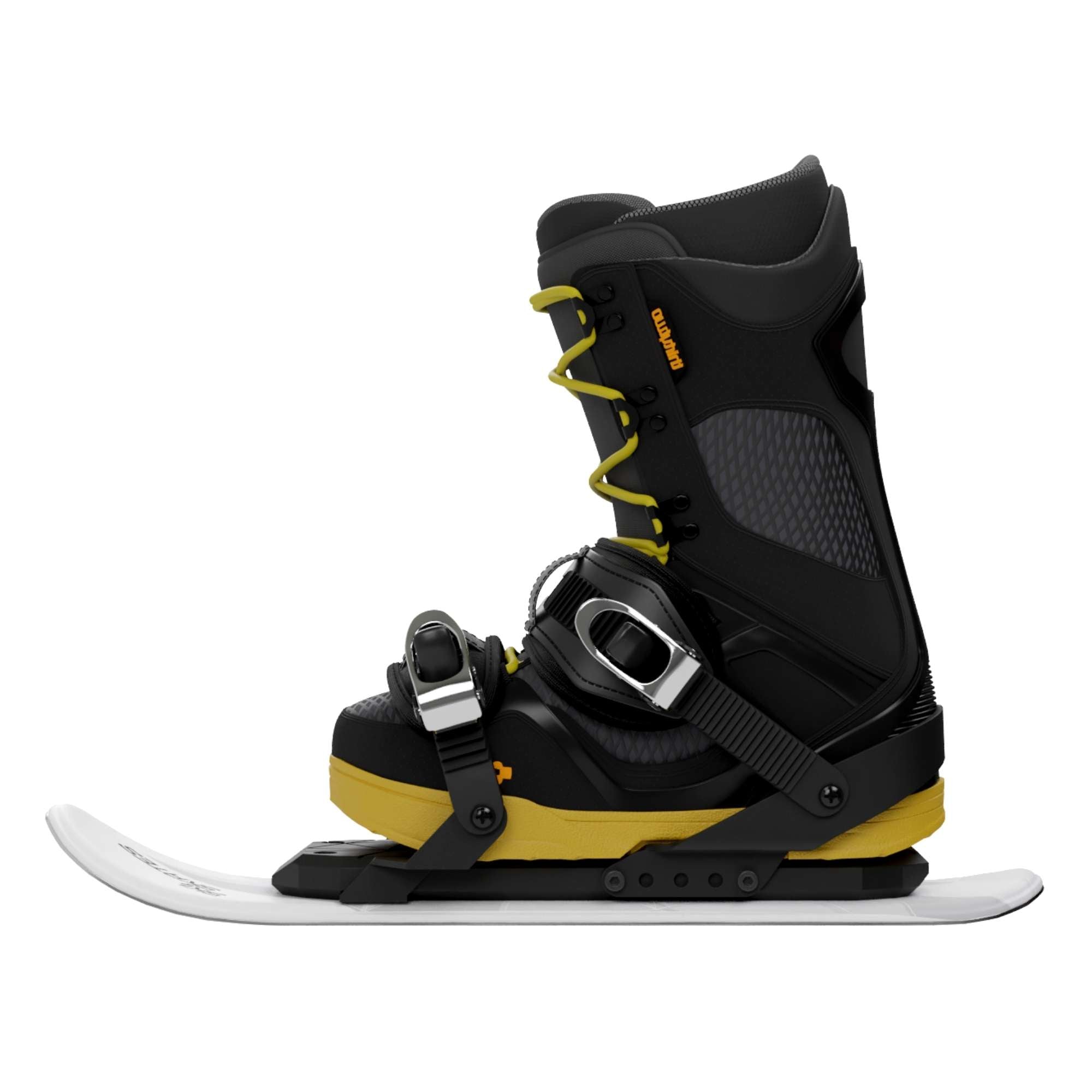 skiskates mini ski skates for snow snowskates short skis ski skates snowfeet miniski shortski skating ski for ski boots and for snowboard boots