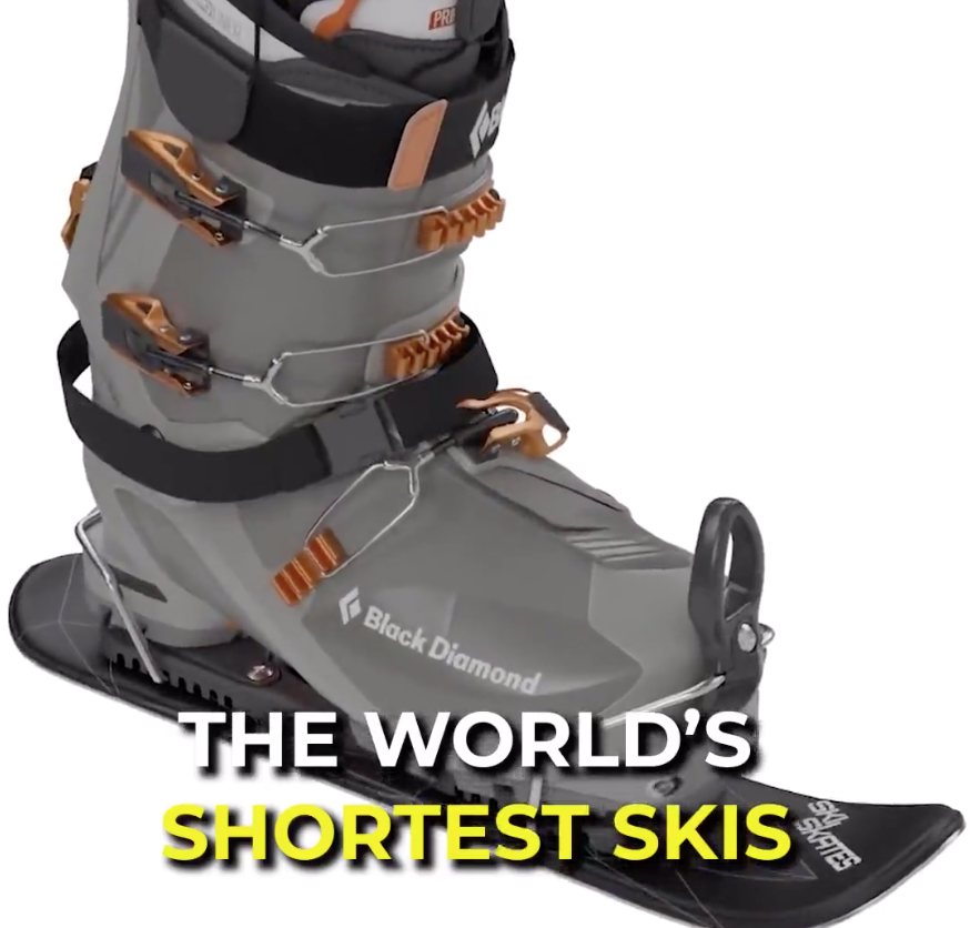 skiskates mini ski skates for snow snowskates short skis ski skates snowfeet miniski shortski skating ski for ski boots and for snowboard boots