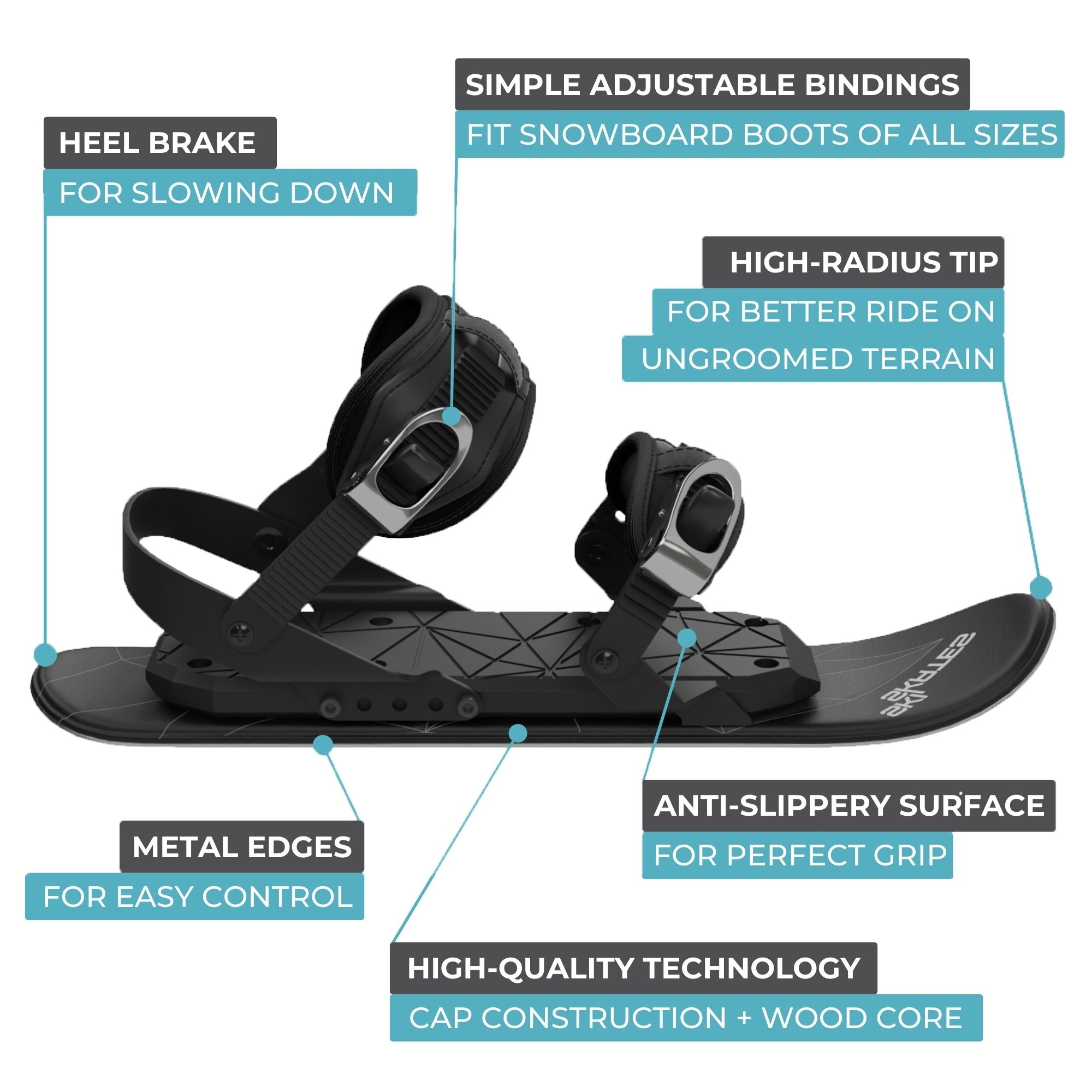 skiskates mini ski skates for snow snowskates short skis ski skates snowfeet miniski shortski skating ski for ski boots and for snowboard boots
