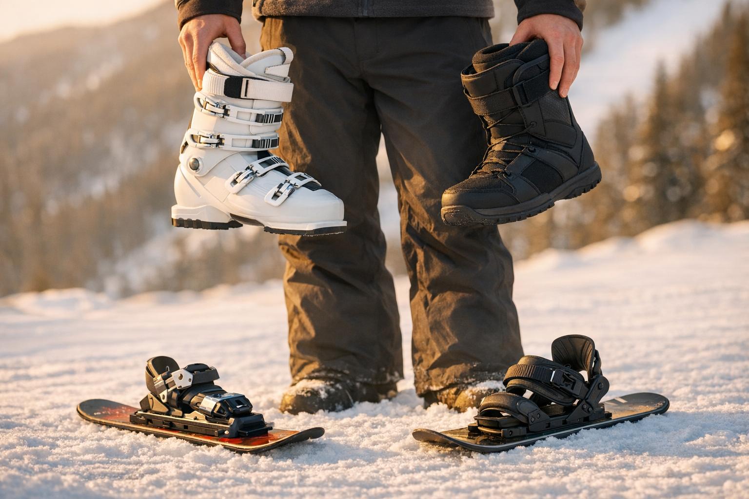 What Boots Work Best for Skiskates? Ski Boots vs Snowboard Boots
