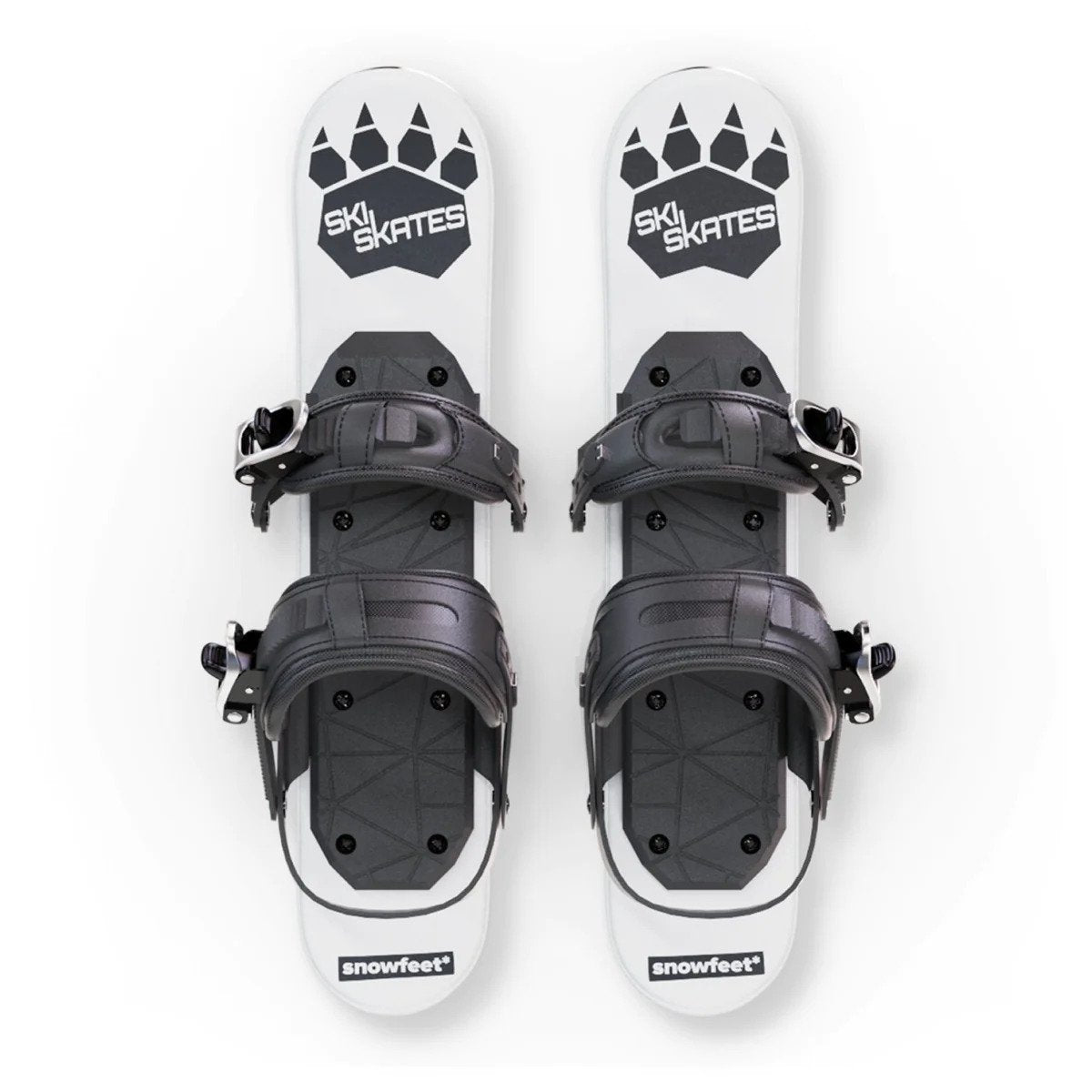 skiskates mini ski skates for snow snowskates short skis ski skates snowfeet miniski shortski skating ski for ski boots and for snowboard boots