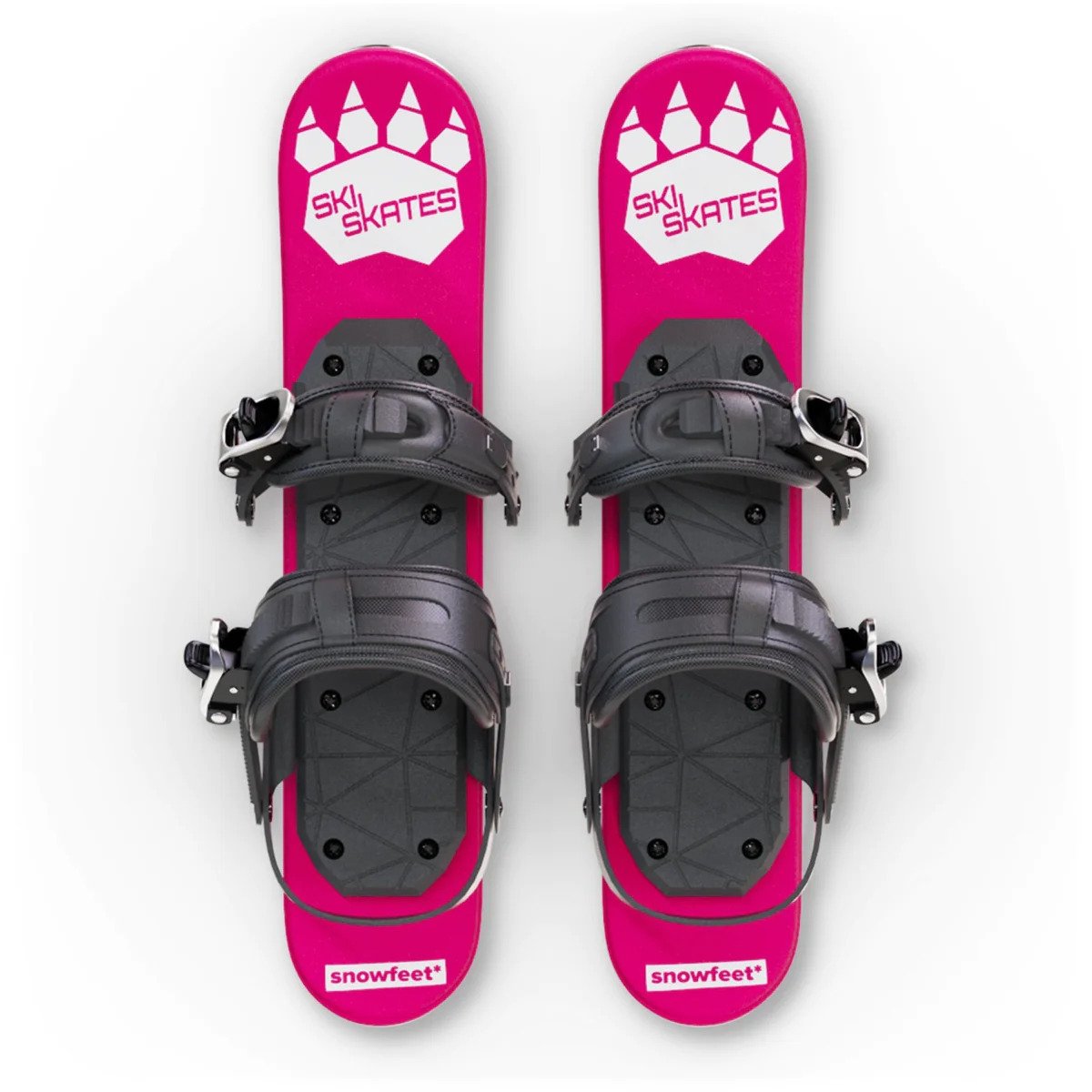 skiskates mini ski skates for snow snowskates short skis ski skates snowfeet miniski shortski skating ski for ski boots and for snowboard boots