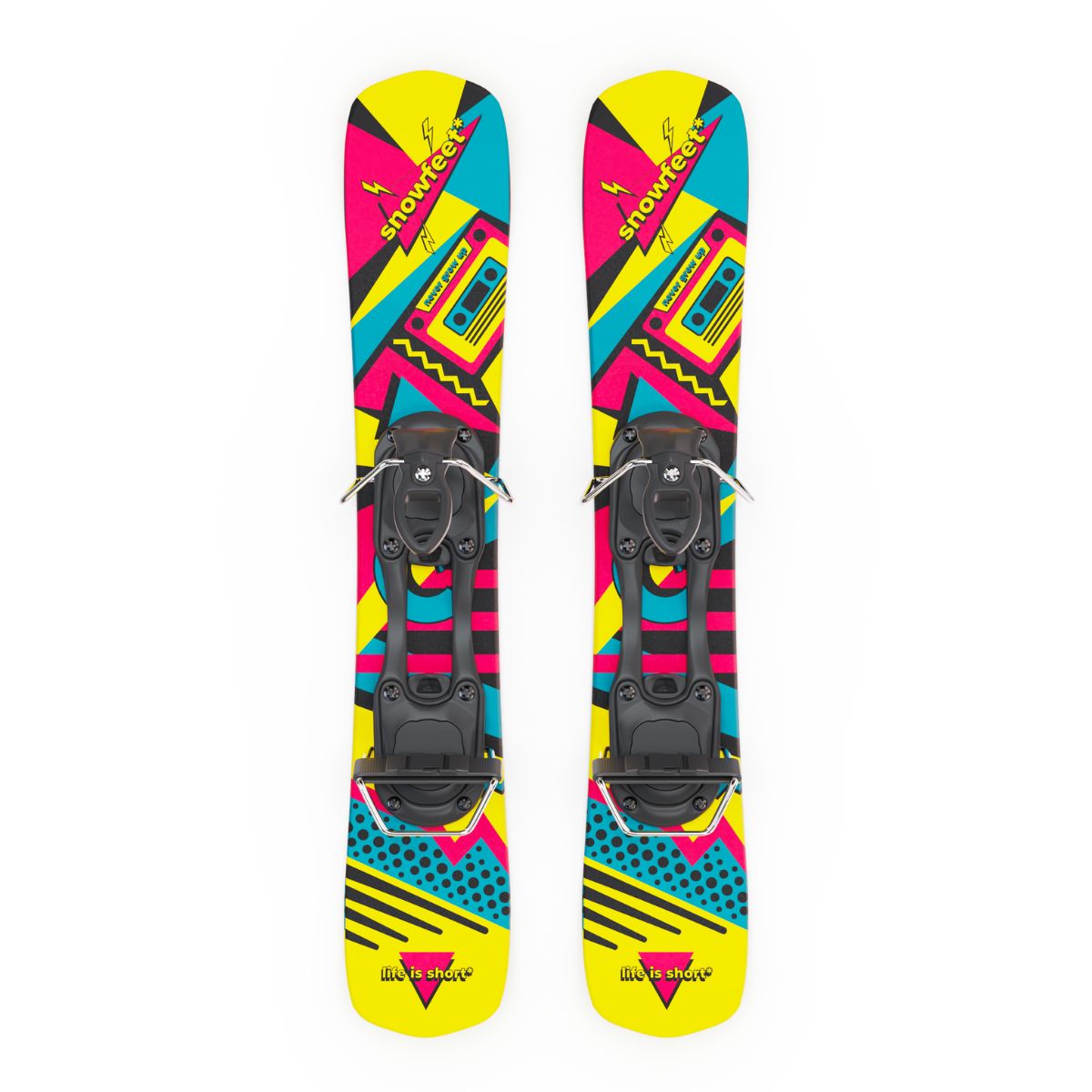 Skiboards by Snowfeet* - 65 cm |Skiblades, Snowblades, Short