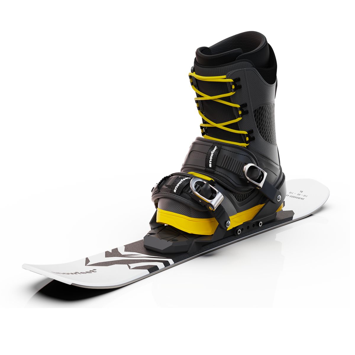 Skiboards by Snowfeet* - 65 cm |Skiblades, Snowblades, Short Mini Skis