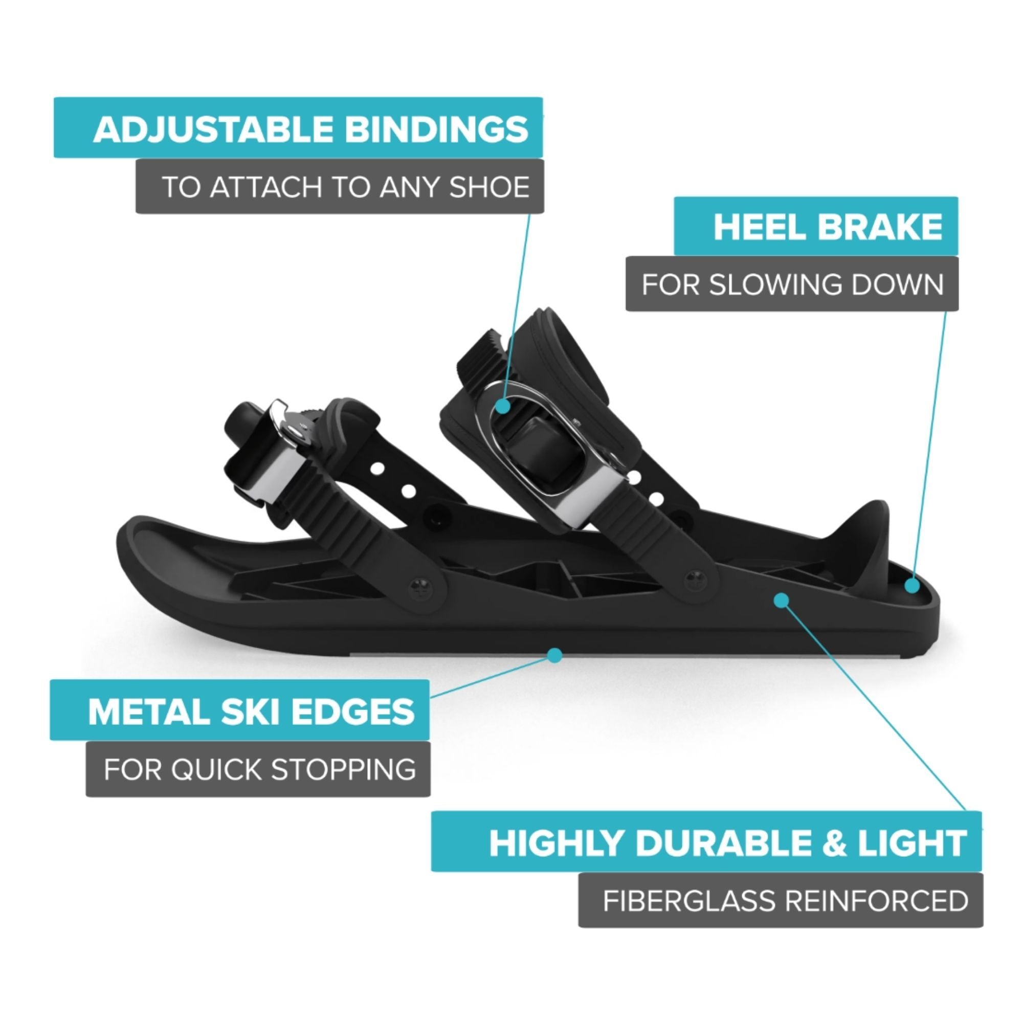 snowfeet skiskates mini ski short ski skates for snow snowskates mini ski skates 