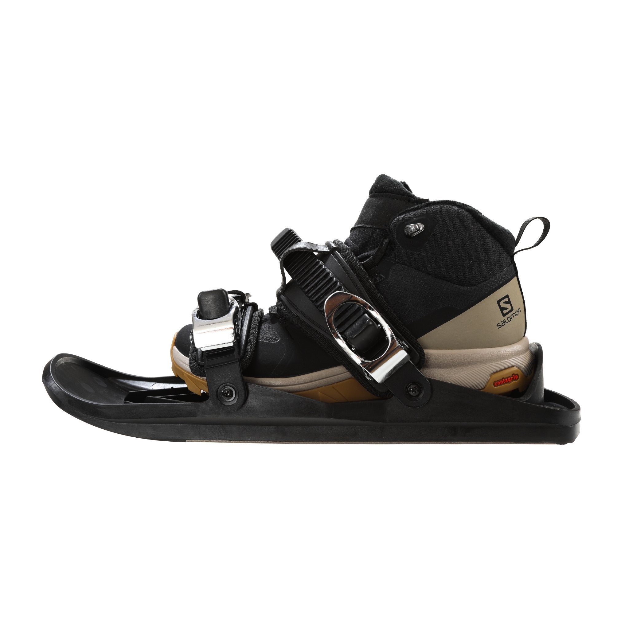 Snowfeet - Mini skis, skates for snow, skiskates, one size fits all, small shoe.