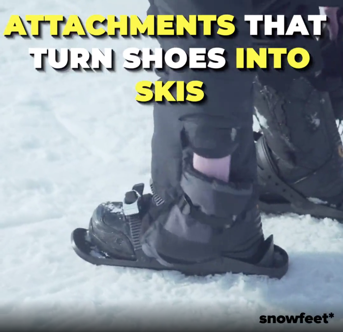Snowfeet X - Mini Ski Skates - Pro Model - Official | Price $240
