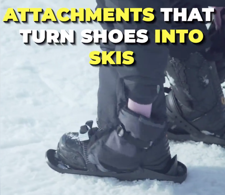 snowfeet skiskates mini ski short ski skates for snow snowskates mini ski skates 