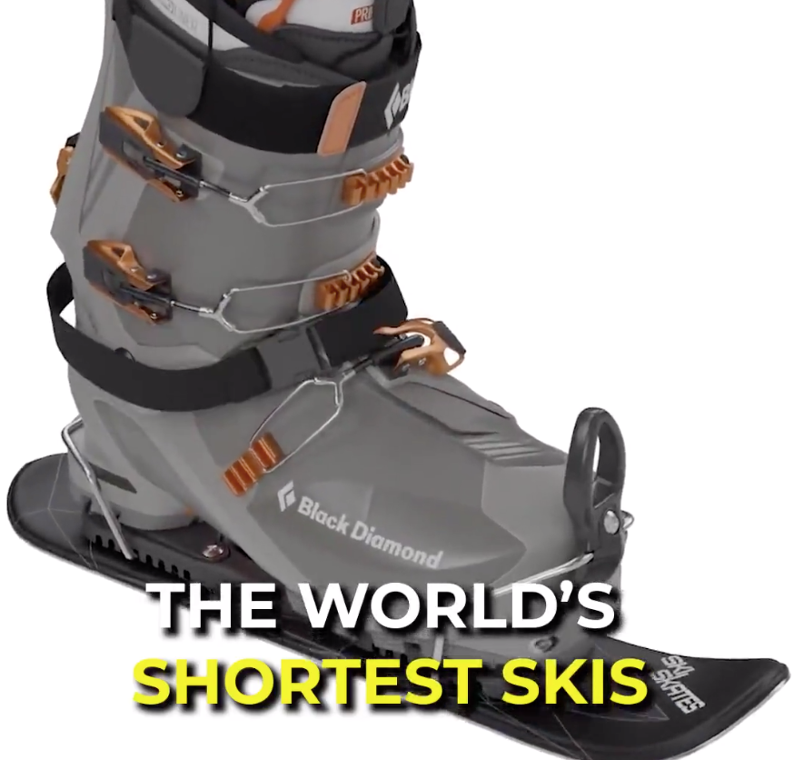 skiskates mini ski skates for snow snowskates short skis ski skates snowfeet miniski shortski skating ski for ski boots and for snowboard boots 