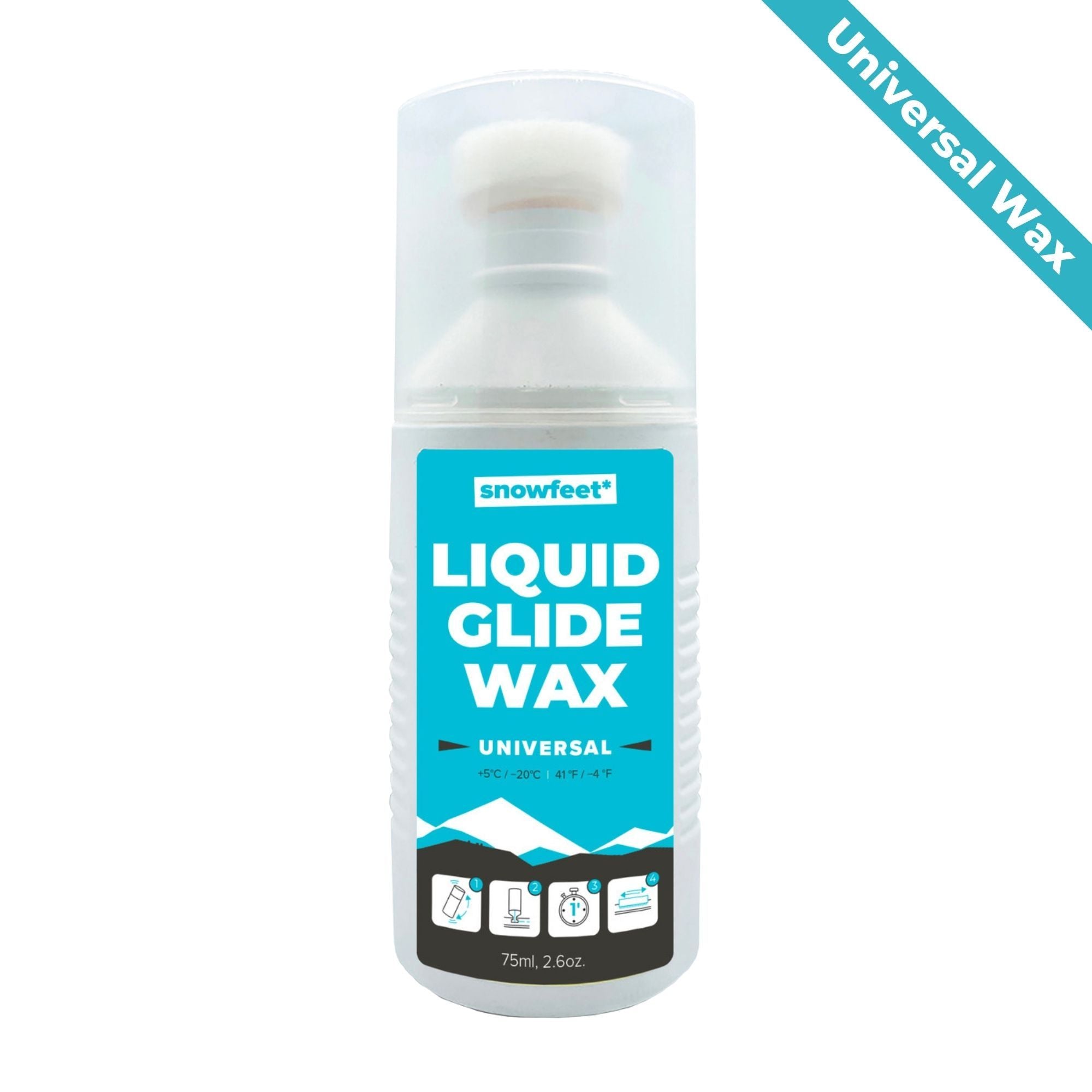 Liquid Wax by Snowfeet | Universal +5°C / -20°C | 41°F / -4°F | 75ml